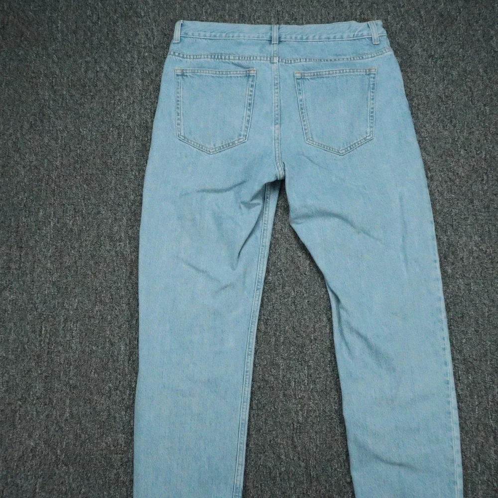 Asket Jeans Mens 31x30 Blue The Washed Denim Straight 5 Pocket Light
